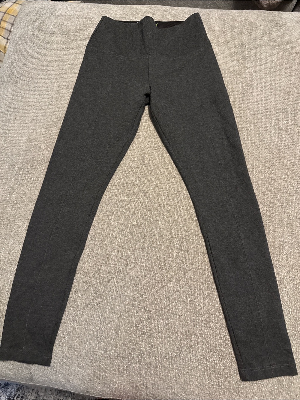 Lysse Gray Ponte Knit Leggings Pants Size Medium Pull On Slim Fit